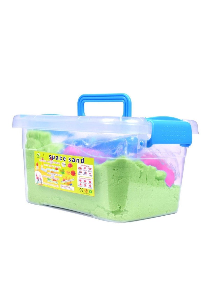 1kg Craft Art Soft Sand Clay Toy for Kids Activity Toy Kids Clay Sand Kit for Kids  Green