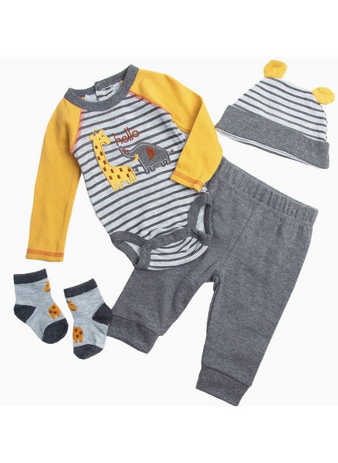 Reborn Baby Dolls Clothes 24 Inch Boy For 22-24 Inch Reborn Dolls Clothes Accesories Outfits Yellow Stripe 4 Pcs Set