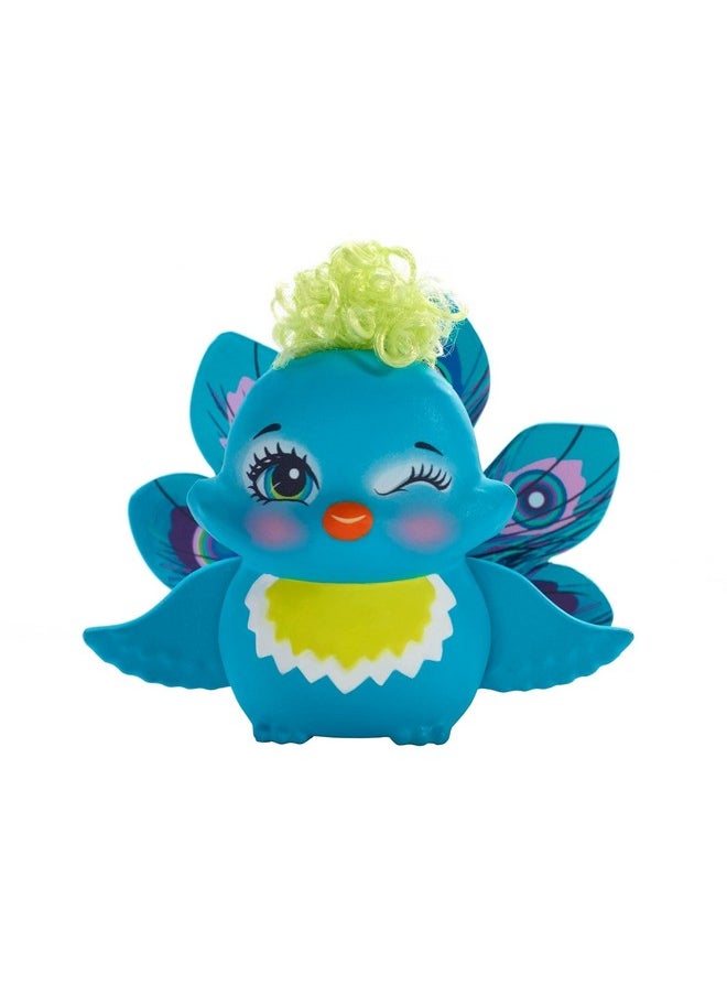 Enchantimals Patter Peacock Doll & Flap Figure 6Inch Small Doll With Long Purple Hair Peacock Wings Removable Skirt Headpiece And Shoes Gift For 3 To 8 Year Oldsmulticolor