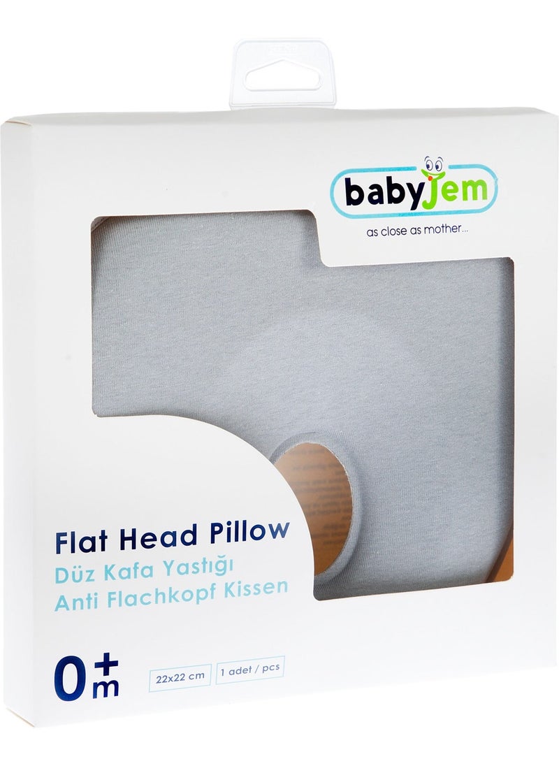 Flat Head Pillow Gray