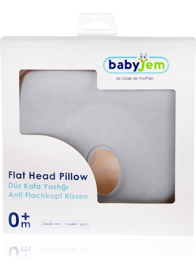 Flat Head Pillow Gray