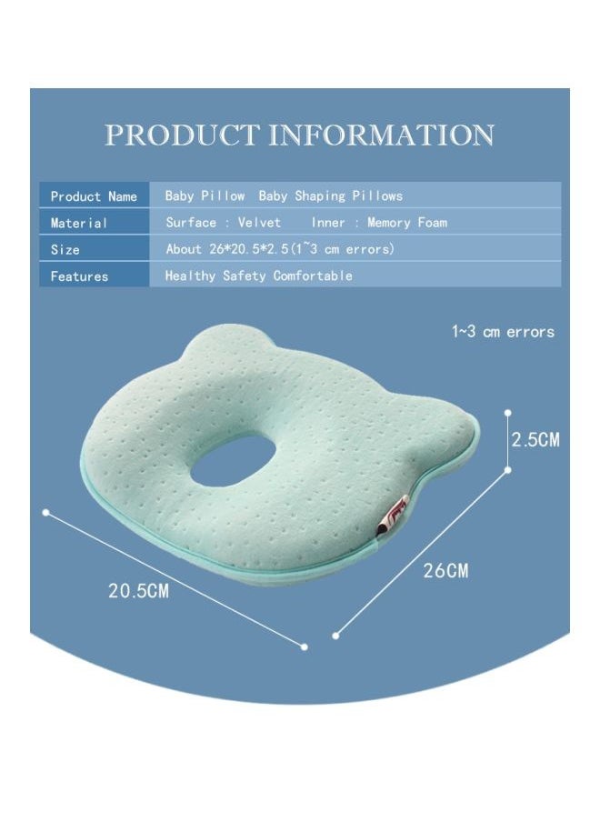 Comfortable Portable Breathable Lightweight Flat Head Nursing Pillow For Baby-Blue