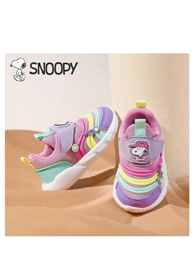 Baby Breathable Walking Shoes With Soft Sole, Anti Slip And Anti Kick Function Shoes