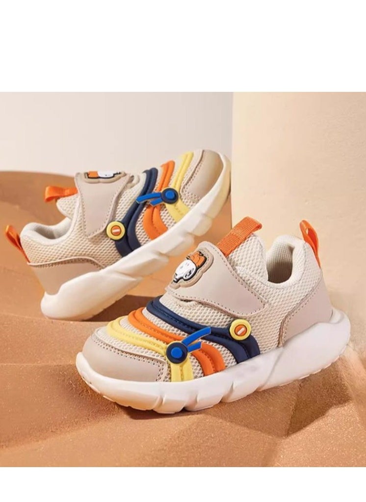 Baby Breathable Walking Shoes With Soft Sole, Anti Slip And Anti Kick Function Shoes