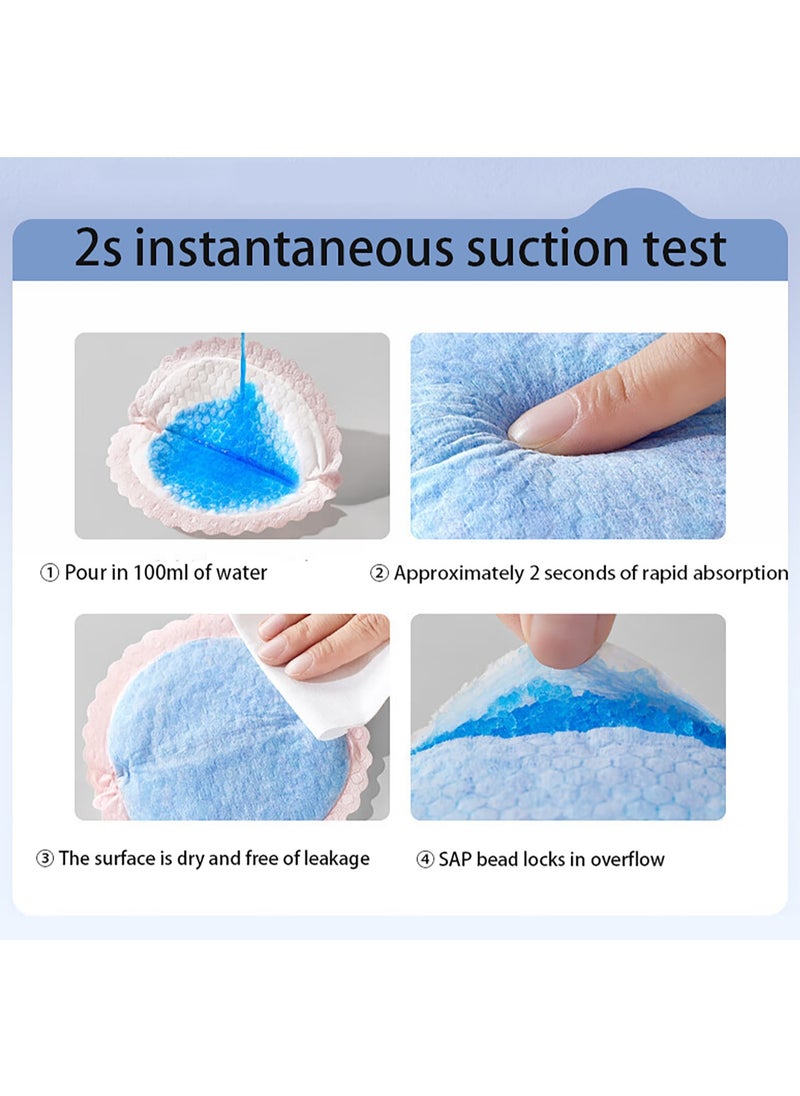 Disposable Nursing Breast Pads Nipple Covers for Breast Feeding Pastel Touch (100 Pcs)