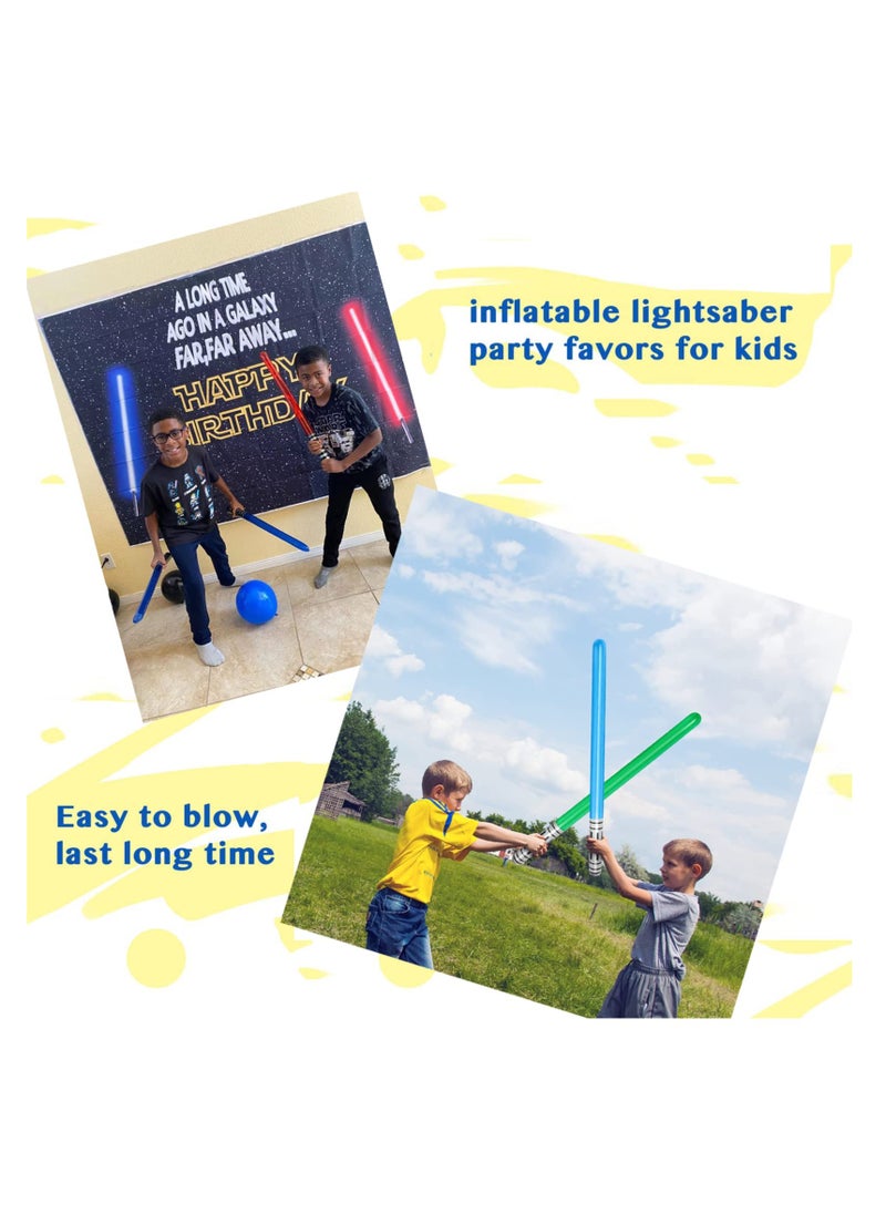 SYOSI, Inflatable Light Saber Sword Toys Set for Kids Party Favors, Movie Cosplay Inflatable Light Swords Prop for Star Wars Themed Party, Birthday Party Decorate