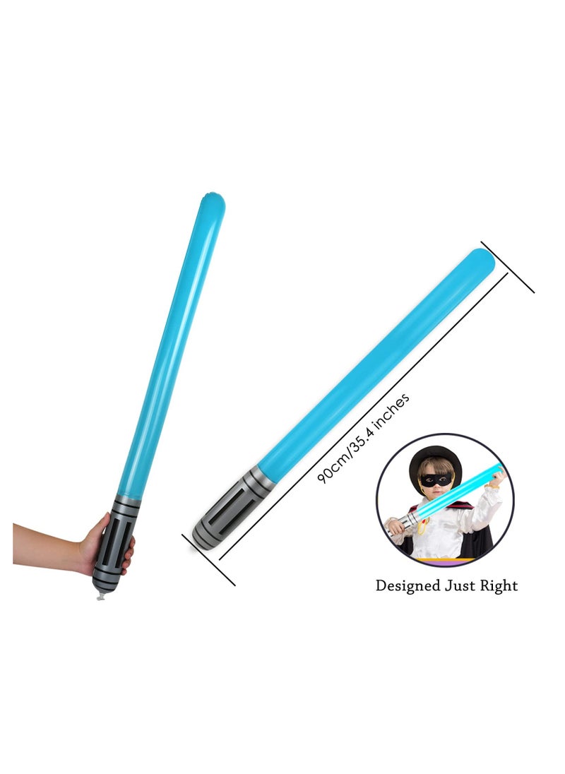 SYOSI, Inflatable Light Saber Sword Toys Set for Kids Party Favors, Movie Cosplay Inflatable Light Swords Prop for Star Wars Themed Party, Birthday Party Decorate