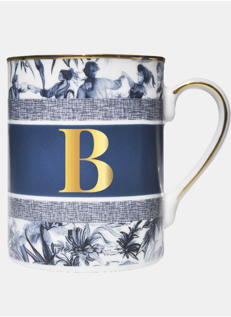 BACI MILANO - MUG - LETTER B - PORCELAIN