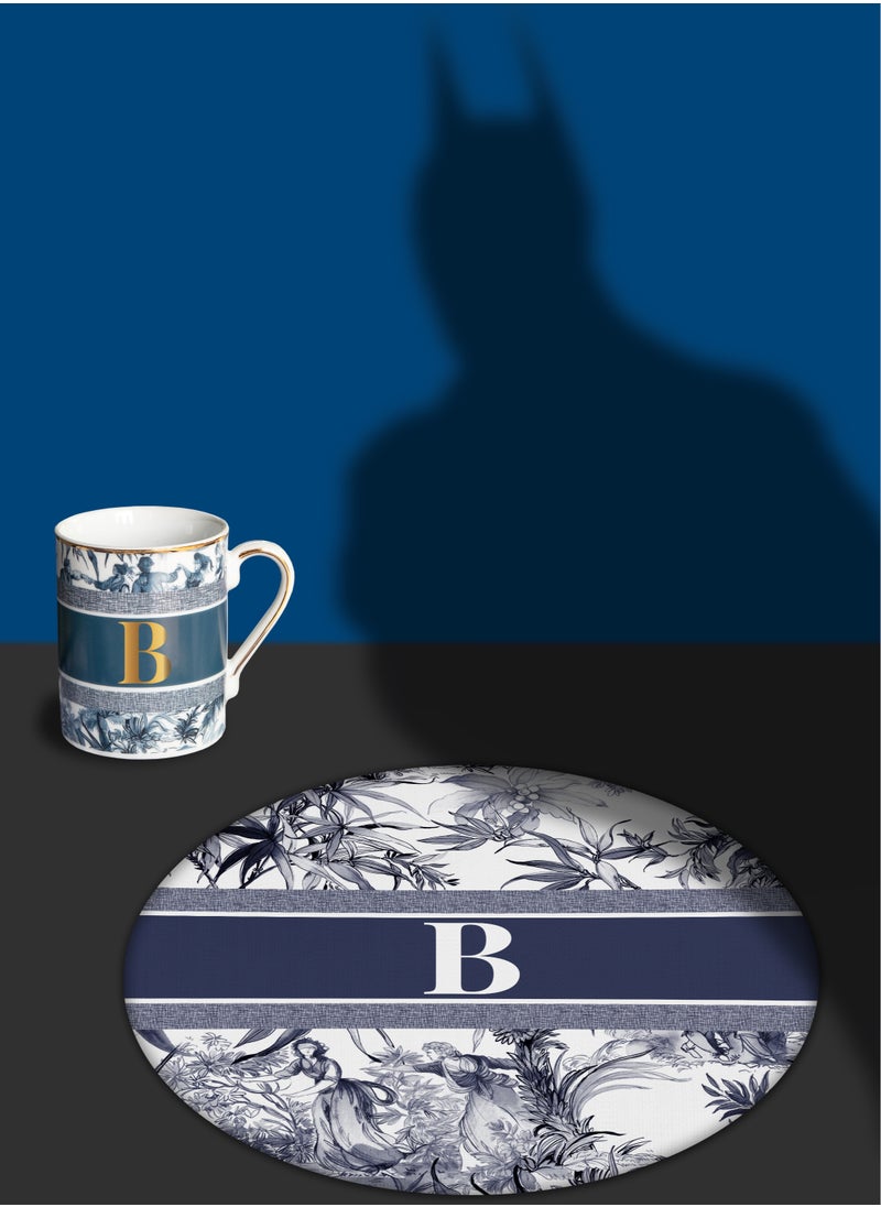 BACI MILANO - MUG - LETTER B - PORCELAIN