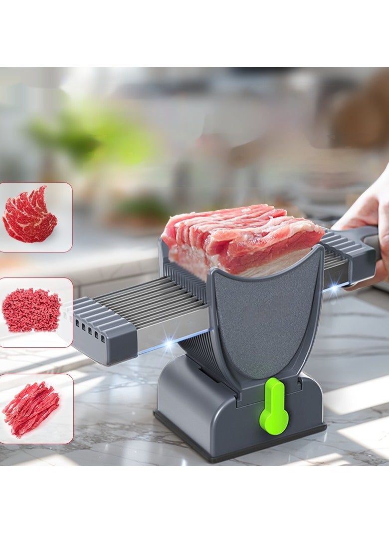 Multi Functional Manual Meat Cutter for Home Use Slices Strips Dices and Minces Meat for Kitchen Use