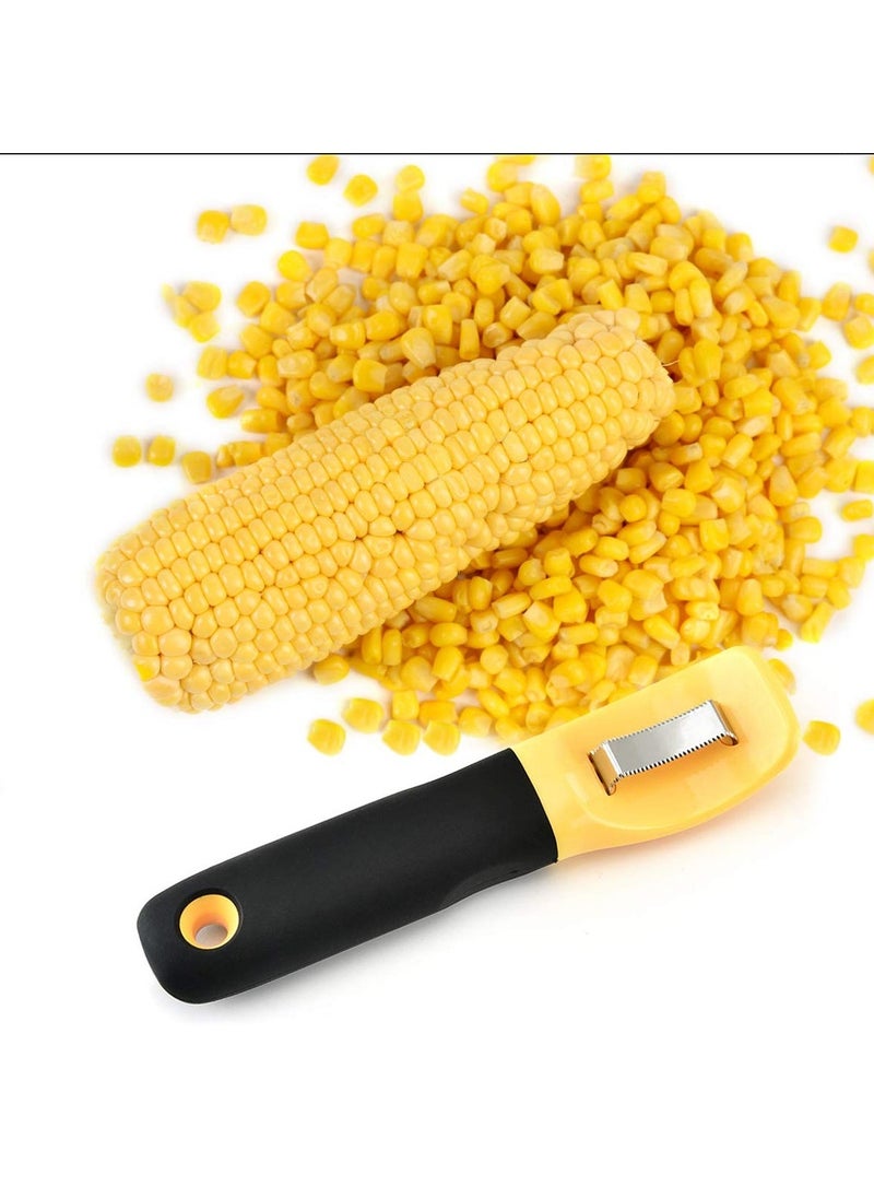 Corn Peeler Tool Cob Cutter Thresher Magic Scraper Stripper Slicer Ergonomic Handle Vegetable Peeler for Kitchen Salad Making