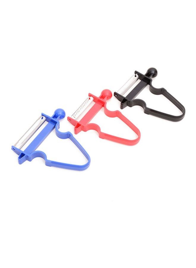 3-Piece Multi-Function Peeler Set Multicolor 10x10cm