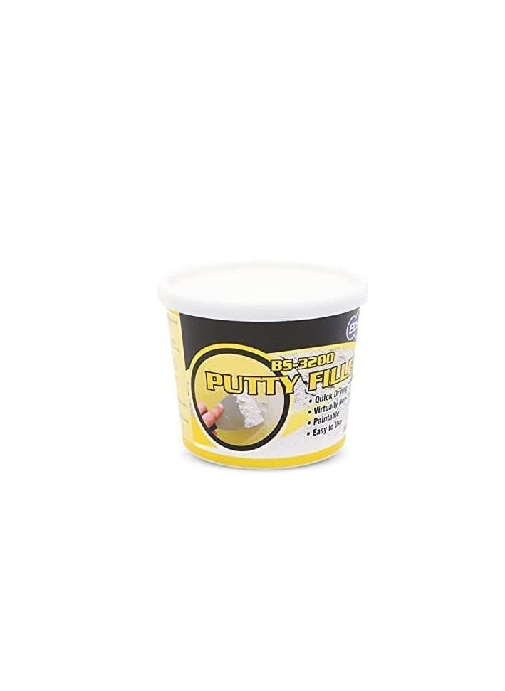 Bossil All Purpose Quick Drying Putty Filler, 500g with Polythene Sheet & Scrapper