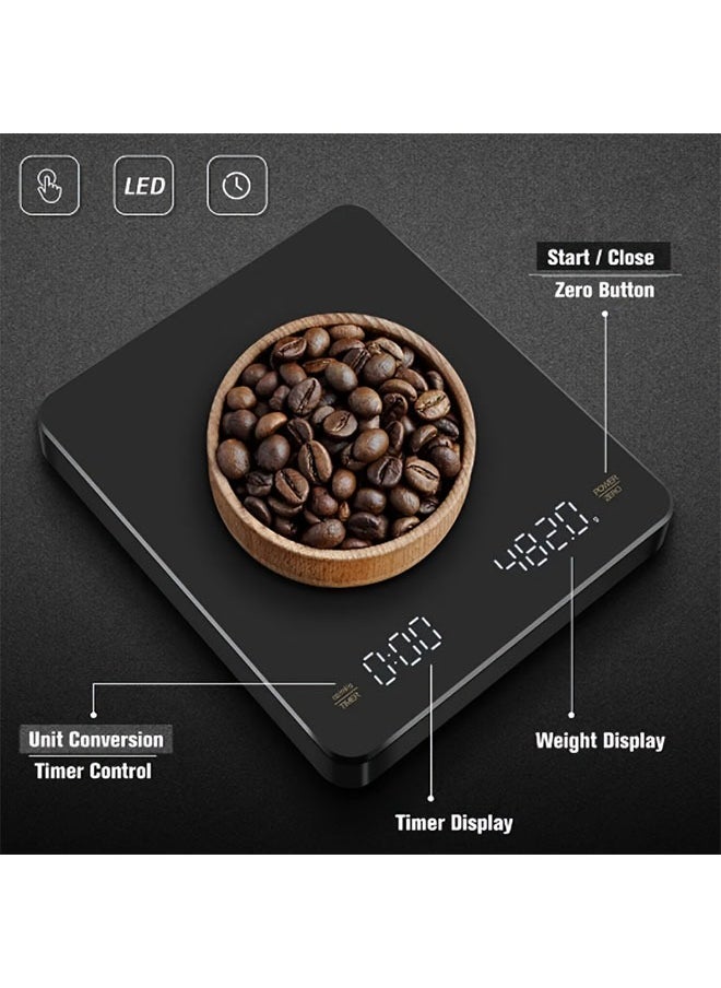 Timing Coffee Scale, Hand Brewed Coffee Scale, Clearing Electronic Scale, Household Kitchen Scale