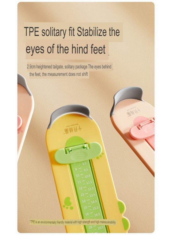 Foot Measure for Children, Shoe Measuring Devices 24cm, Dual Scale Size, Infant Cartoon Foot Measurer, Feet Measuring Ruler Easy to Use, Professional Kids Shoe Sizer