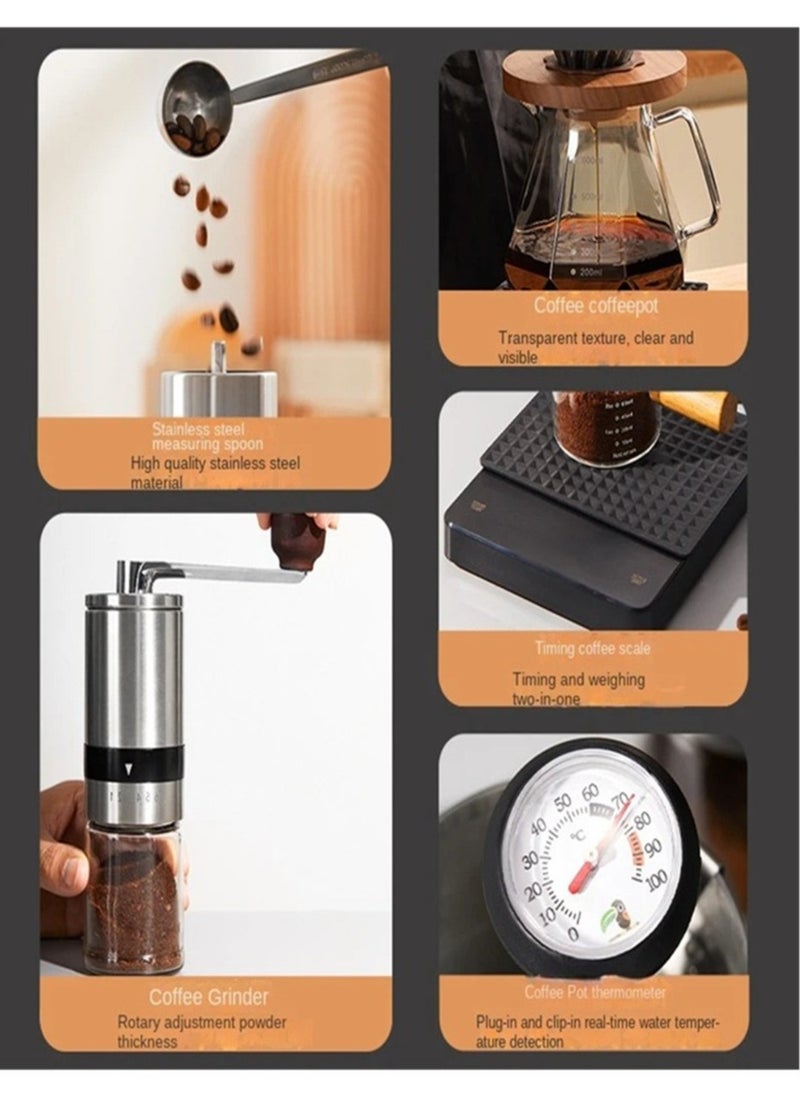 V60 Coffee Maker Drip Kit Specialty Coffee Professional Tools for Baristas All in One Gift Box