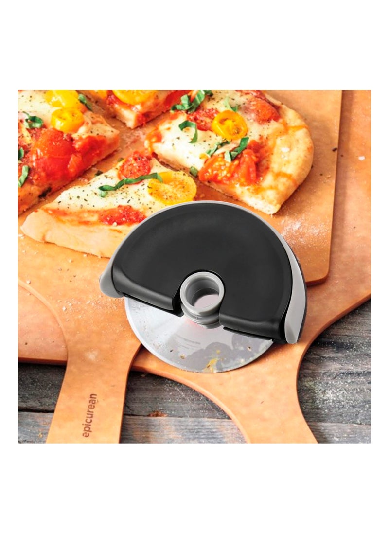 SYOSI Pizza Cutter Wheel, Stainless Steel Pizza Slicer, Pizza Knife Wheel Compact, with Blade Protectors, Use for Pizza, Dough, Bread Ect, Easy-Clean