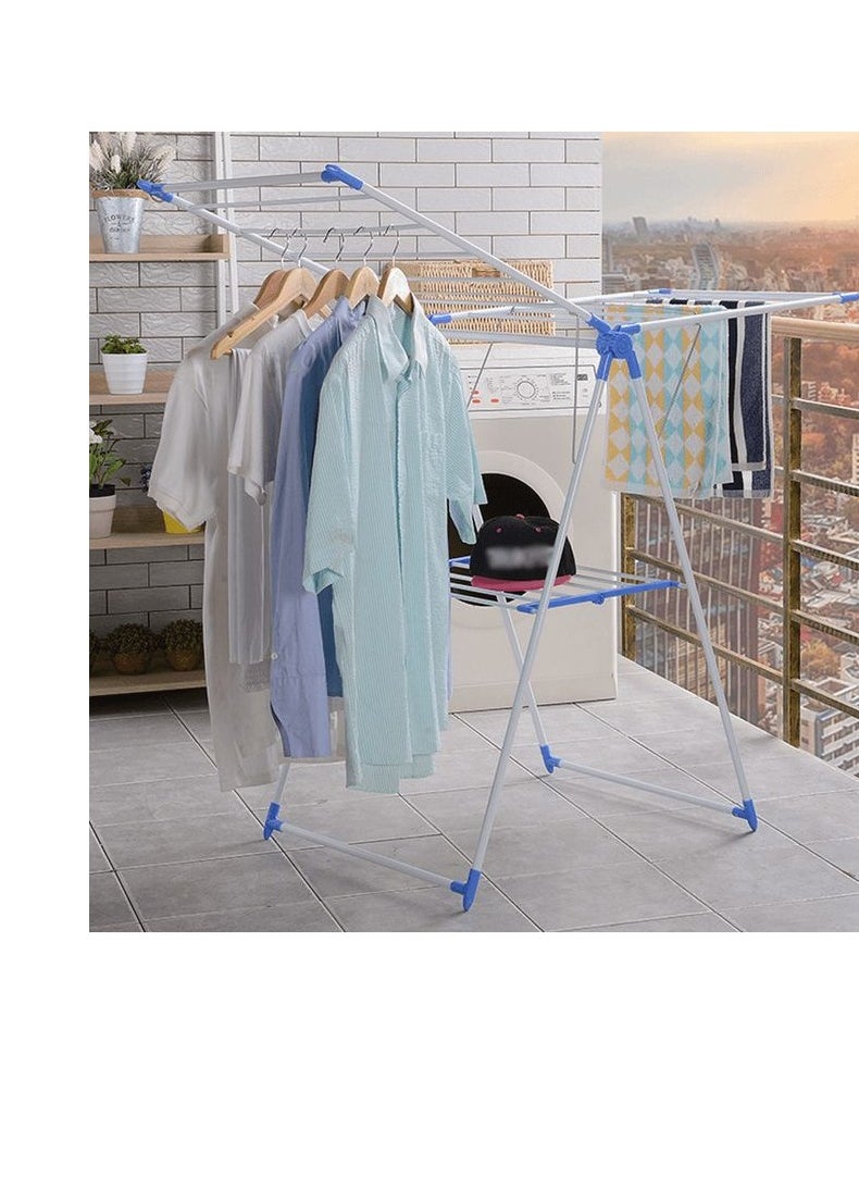 Home Cloth Dryer Stand, Stainless Steel Cloth Drying Rack Stand, Foldable Clothes Drying Rack for Indoor And Outdoor, Stainless Steel Cloth Dryer Hanger Stand