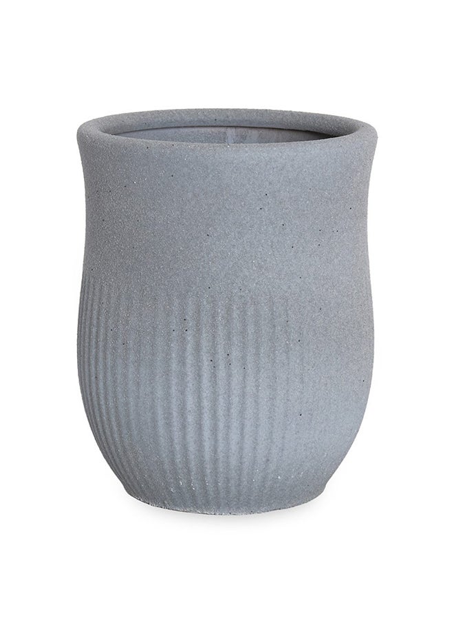 Natali Ceramic Planter Silver Grey 26.5x33 cm