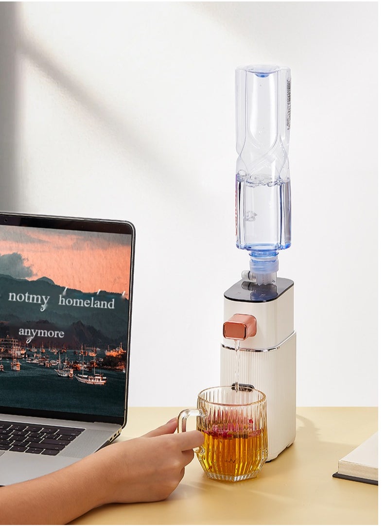 Portable Instant Water Dispenser 3 Seconds Heating Adjustable Temperature Control Mini Desktop Heater, Suitable for Office Travel, Suitable for Tea Coffee Milk, No Battery Power Required, Durable Plastic