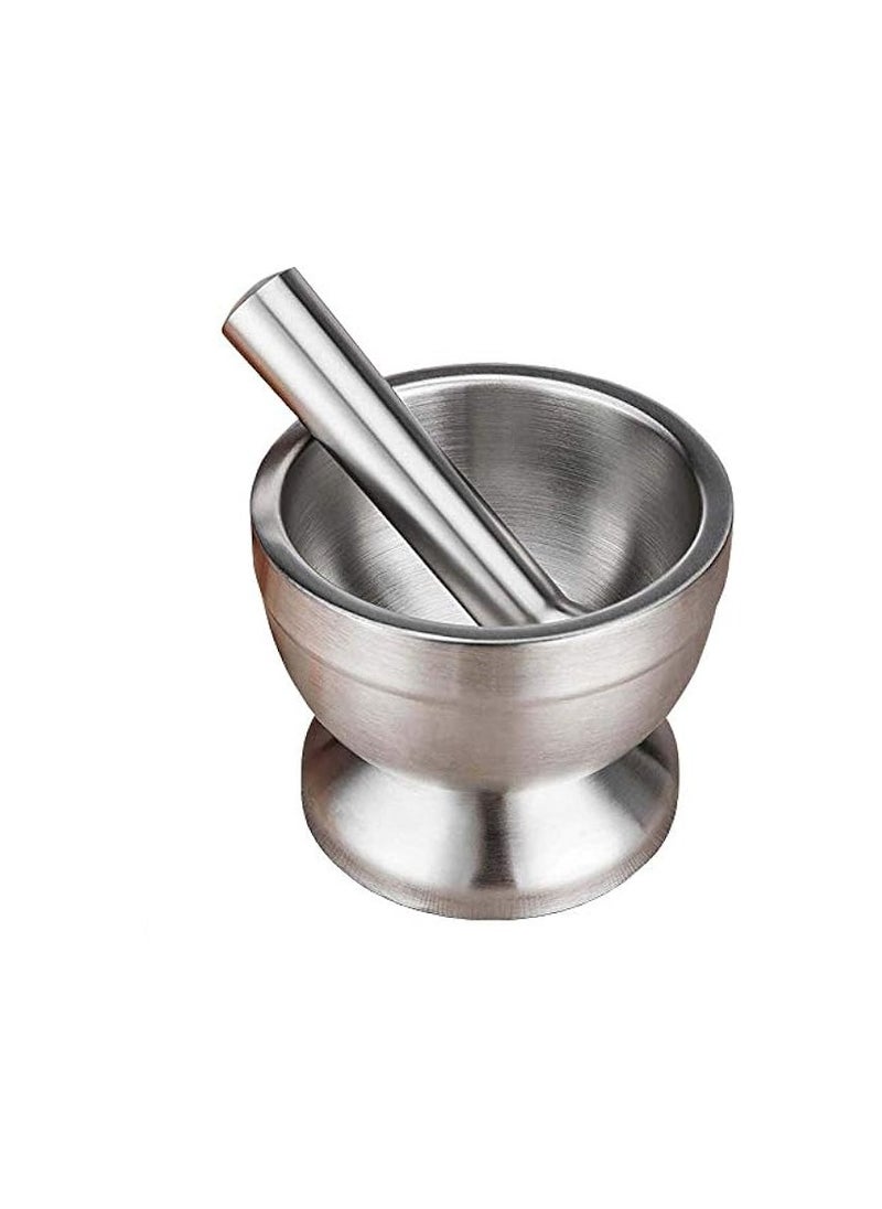 Mortar and Pestle Sets Stainless Steel Food Safe Spice Grinder Bowl