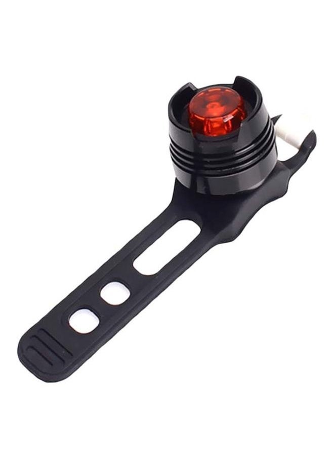 Waterproof LED Safety Warning Headlight For Bicycle Black 9.8x2centimeter