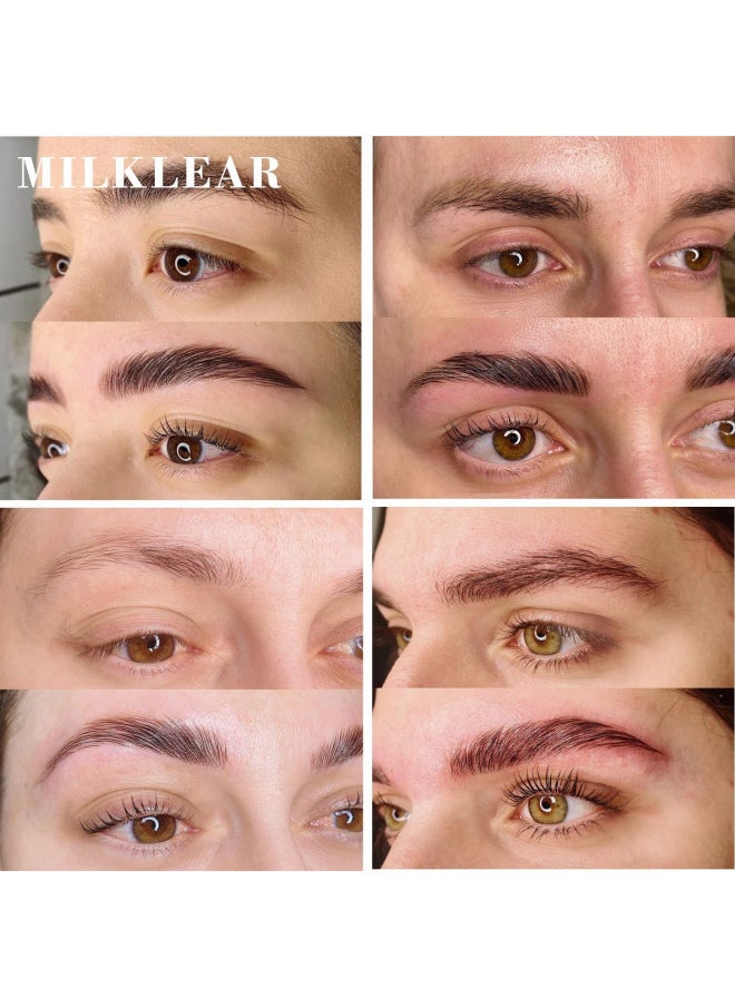 MILKLEAR Lash Lift Kit and Eyebrow Lamination Kit 2in1 Eyelash Perm Kit Lifting and Curling for Home DIY Salon Result Long-lasting