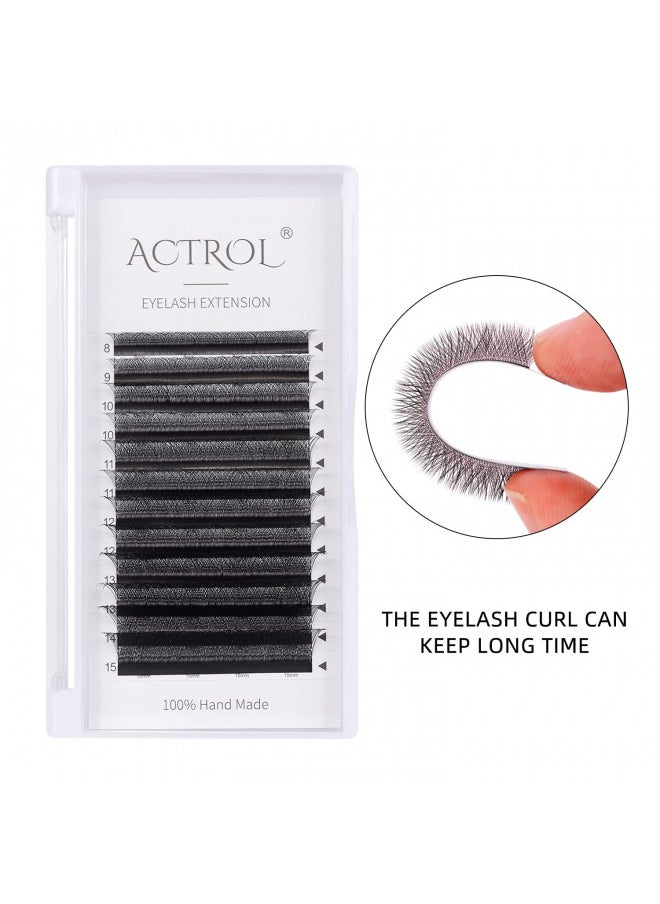 W Eyelash Extensions 3D Volume 0.07D Curl 8-15mm Easy Fan W-shaped Lash Premades Cluster Black W Lash