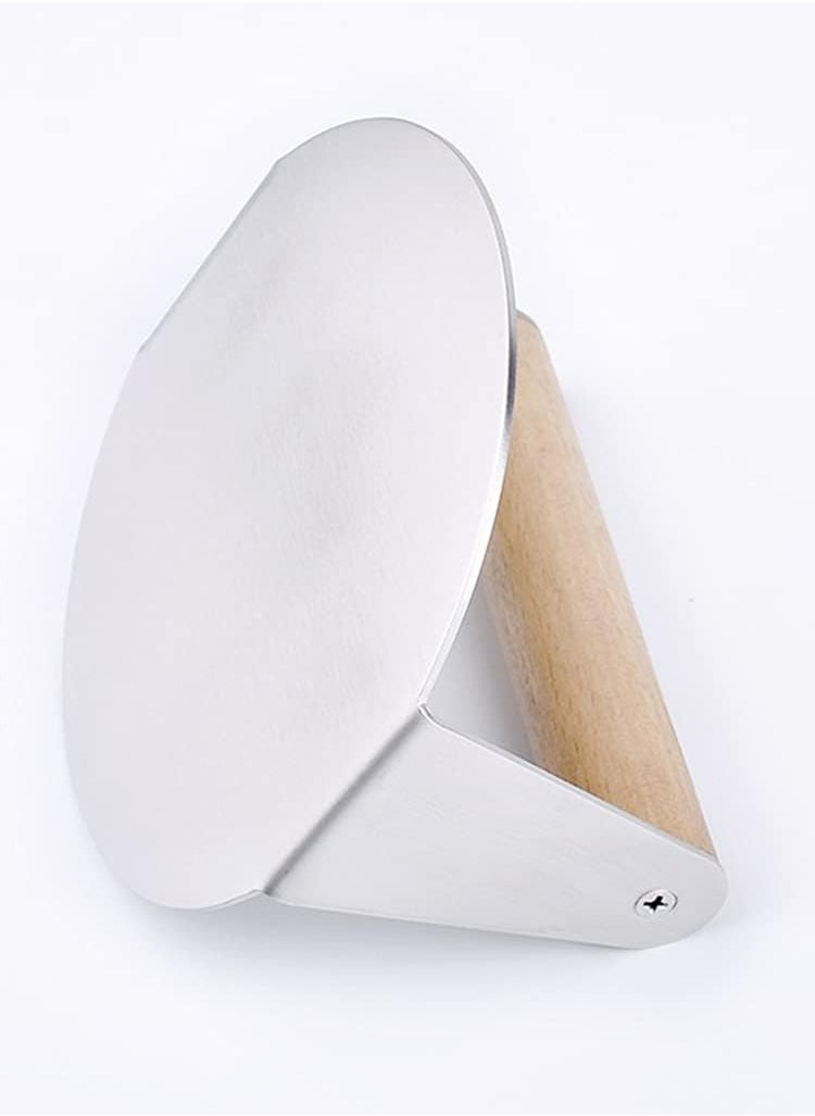 Burger Press Kit: Stainless Steel Burger Smasher, Spatula, 6 Inch Press, Meat Press, DIY Maker, Portable BBQ Grill