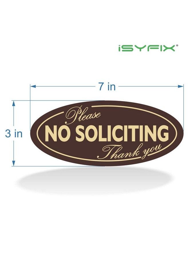 No Soliciting Sign Sticker For House Home & Business 4 Pack 7 X 3 Inch Premium Selfadhesive Vinyl Laminated For Ultimate Uv Weather Scratch Water And Fade Resistance Indoor & Outdoor