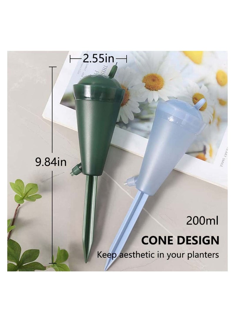 4Pcs Self Watering Spikes Planter Insert Cone Plant Globes Stakes Devices with Rotary Regulator