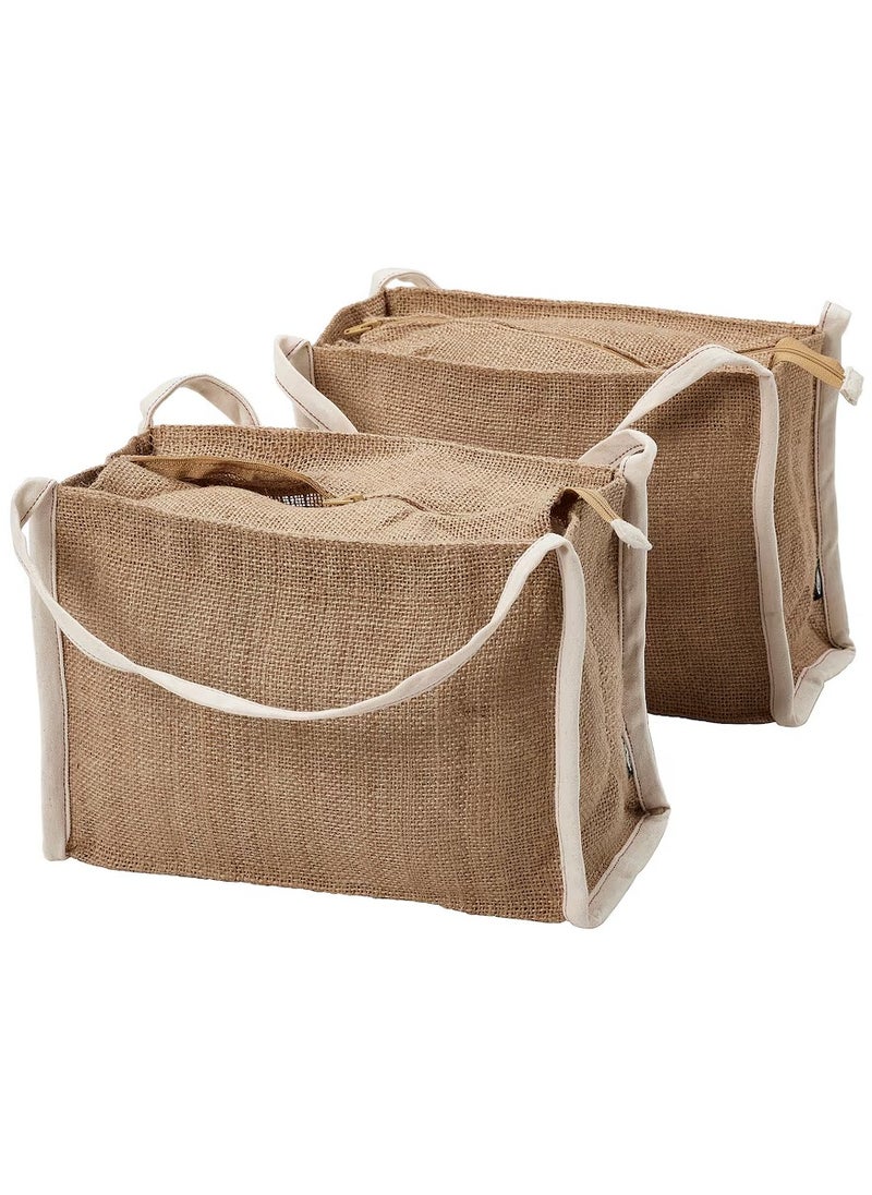 100% Jute Food Storage Bags for Root Vegetables and Fruits Quality Multipurpose 9L