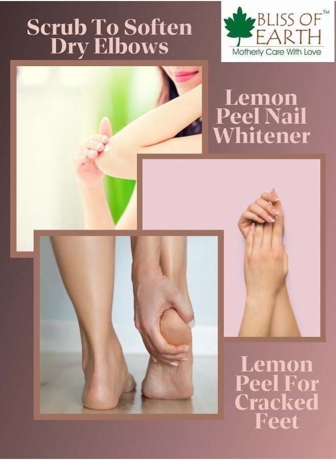 100% Pure Lemon Peel Powder For Skin Whitening, Acne & Face Lightening 100gm Pack of 2