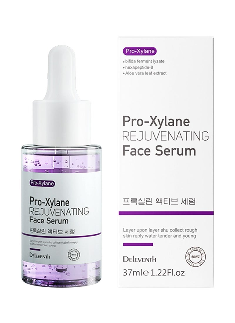 DEleventh Korean Brand Pro-Xylane Face Serum 37ml / Anti-Aging & Anti-Wrinkle, with Bifida Ferment Lysate, Acetyl Hexapeptide-8, and Hyaluronic Acid for a Youthful, Hydrated, and Radiant Complexion