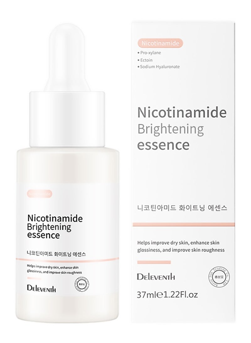 DEleventh Korean Brand Niacinamide Face Serum 37ml / with Pro-Xylane & Ectoin, Anti-wrinkle, Brighten and Hydrate, Reduce Pores, Fine Lines, Smooth Skin, and Boost Elasticity for a Radiant Complexion