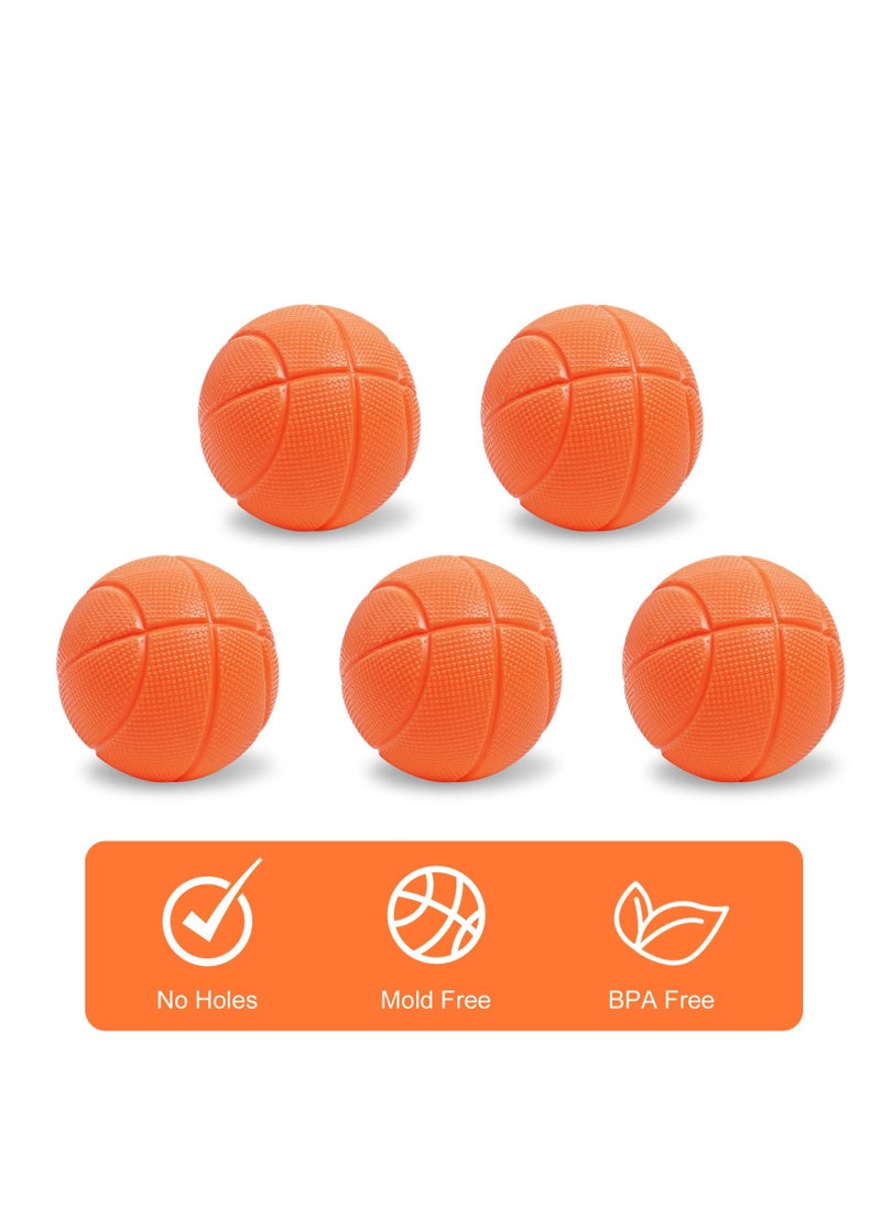 Bath Basketball Hoop for Baby, Bath Toy Fun Basketball Hoop & Balls Set 5 Balls Included, Bath Toys Bathtub Basketball Hoop with Strong Suction Cup, Fun Toddler Bath Toys for Boys and Girls