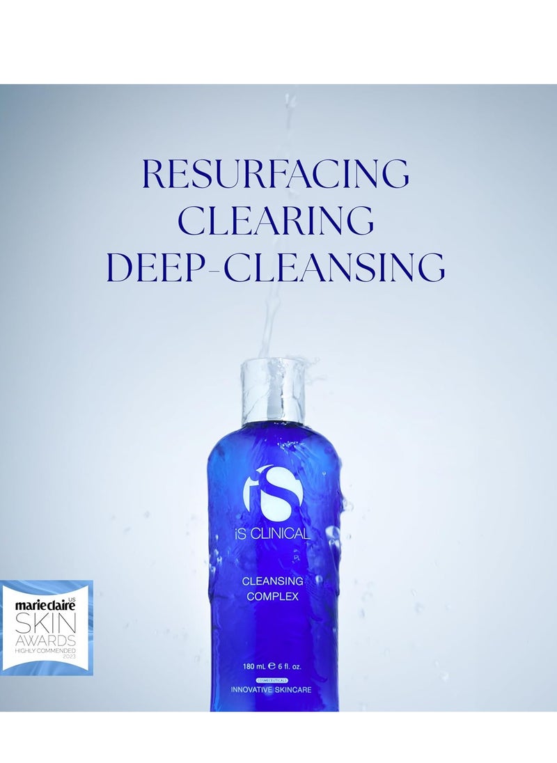 iS CLINICAL Cleansing Complex, 3in1 Gentle deep pore cleanser Face Wash and Makeup remover, Helps blemish-prone skin