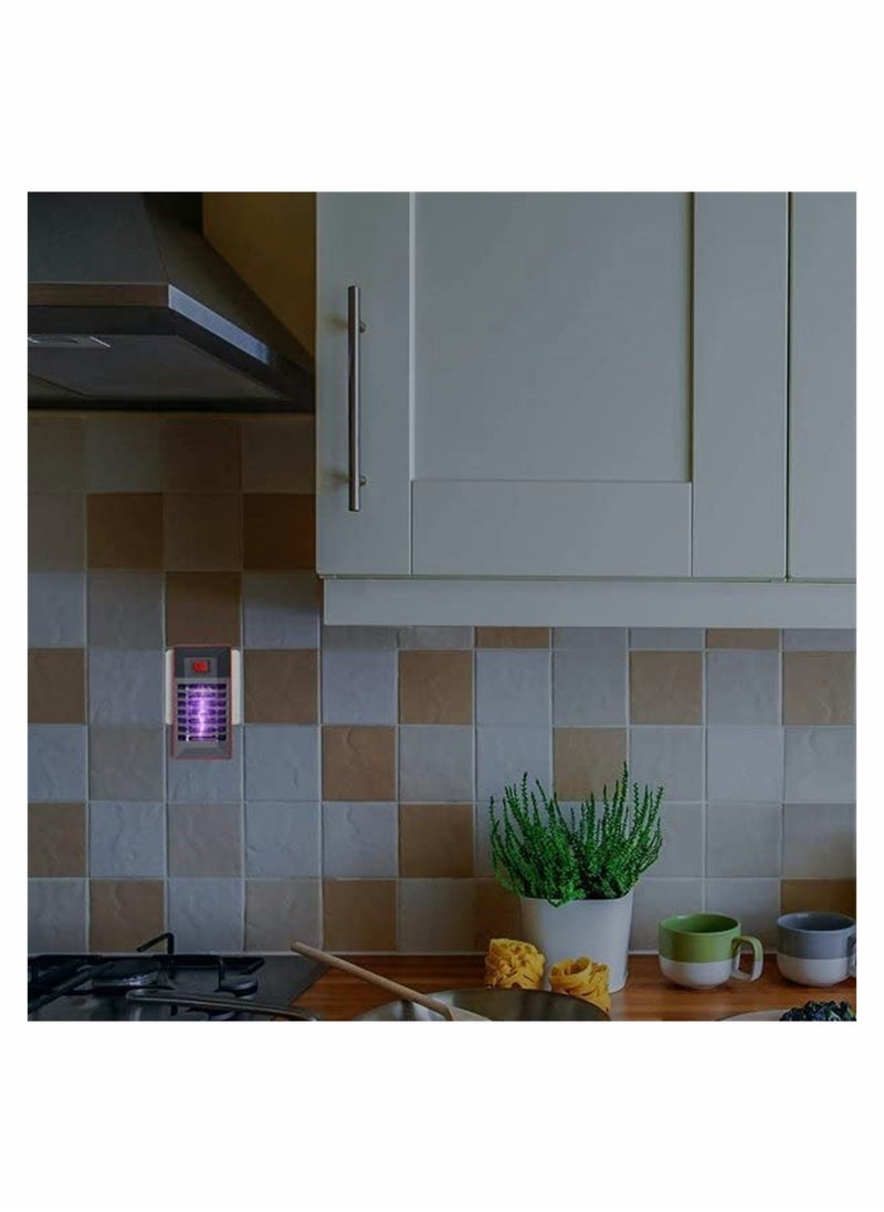 4 Pack Electric Bug Zapper, Plug in Mosquito Killer with UV LED Night Light, Electronic Insect Fly Trap for Indoor Outdoor Use