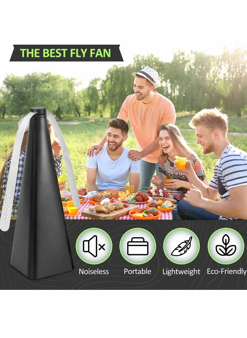 Fly Repellent Fan, Eco-Friendly Fly Insect Mosquito Repellent Fan, Keep Flies Bugs away from Food for Outdoor Table, Lightweight Portable, Camping Meal Home Hotel Restaurant