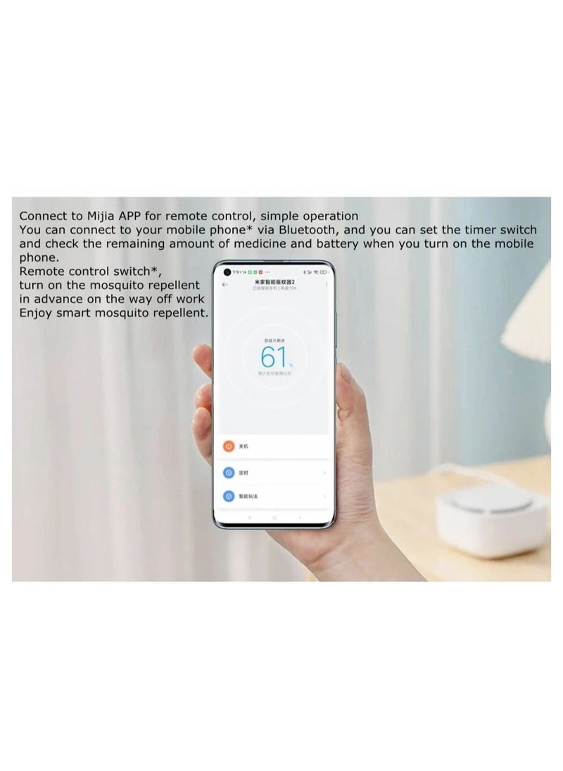 Xiaomi Mijia Mosquito Repellent with Timer Function, No-Heat Fan Volatilization for Indoor Insect Control