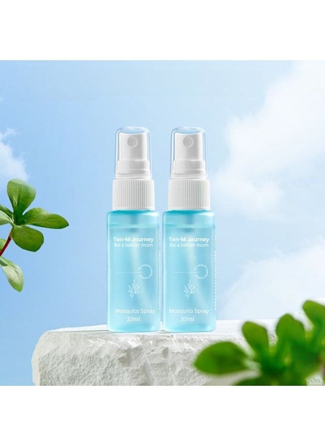 Mosquito Repellent Spray, Cool and Effective Repelling, Natural Anti-Counterfeiting Power Formula Safe and non-irritating 64ml