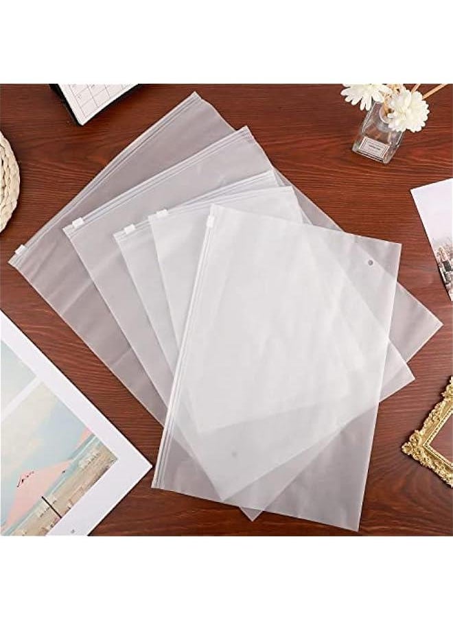 Frosted Waterproof Storage Bags Set (5 Sizes, 24 Pieces) - Ideal for Clothes, Shoes, Cosmetics