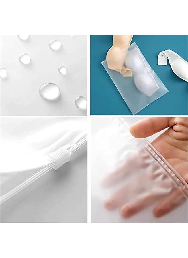 Frosted Waterproof Storage Bags Set (5 Sizes, 24 Pieces) - Ideal for Clothes, Shoes, Cosmetics