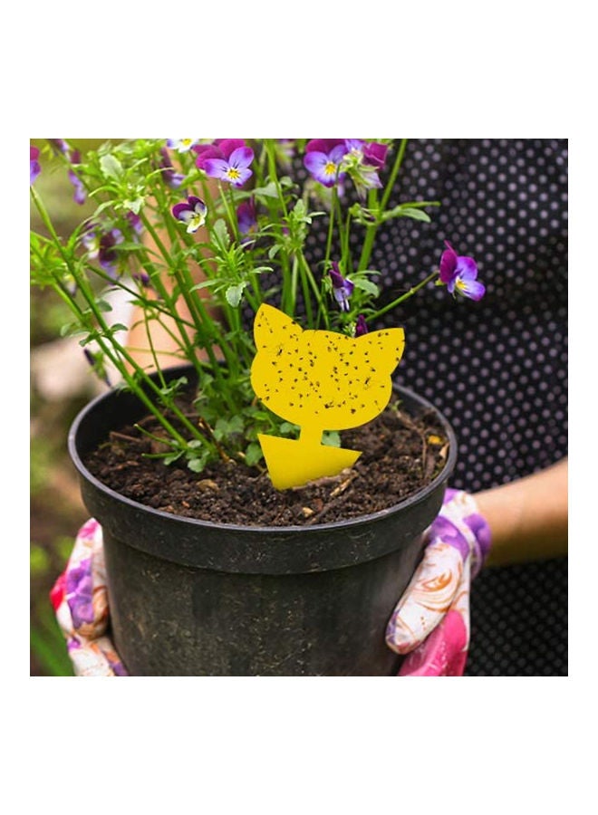 12-Piece Dual-sided Waterproof Insect Sticky Traps Yellow