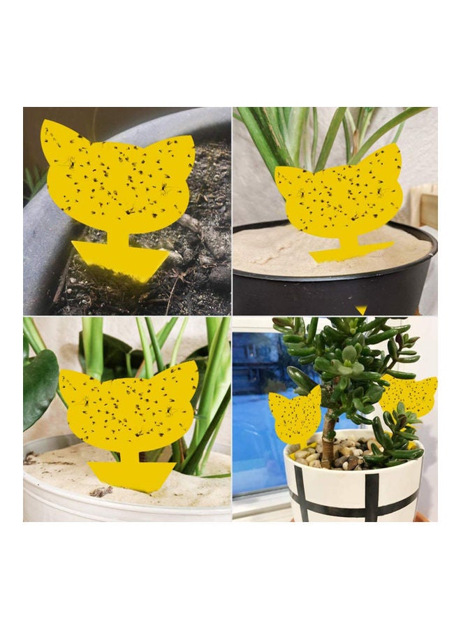 12-Piece Dual-sided Waterproof Insect Sticky Traps Yellow