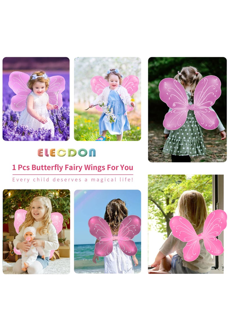 bu tterfly Fairy Wings for Girls Dress Up Fairy Wings Birthday Party Favors Costume a ngel Toddler Fairy Wings Girls' Fairy Dress Up For Kids Aged 2 to 12