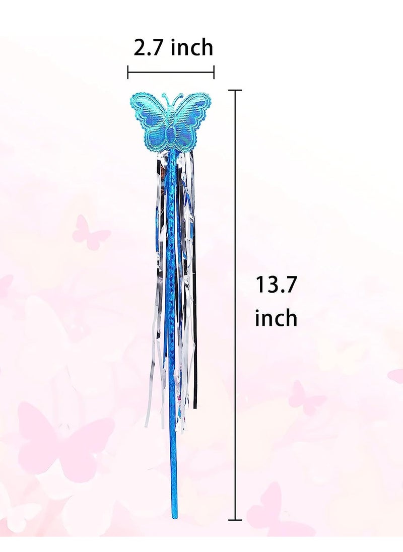 Butterfly Decor Fairy Stick Party Supplies Fairy Princess Wand Colorful Party Photo Props Birthday Party Decoration Baby Shower Decor Tea Party Favor Garden Party Favors Decor (Style 5-10PCS)