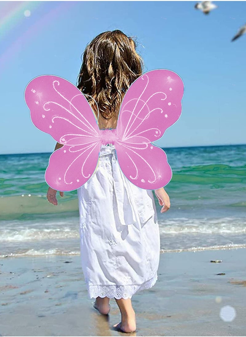 Butterfly Fairy Wings for Girls - Dress Up Costume Accessories for Birthday Parties, Perfect for Kids Aged 2 to 12