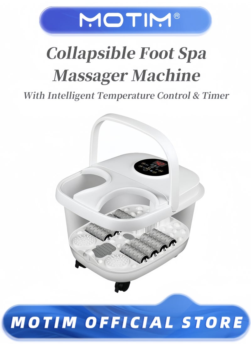 Collapsible Foot Spa Massager Machine with Heat and Remote