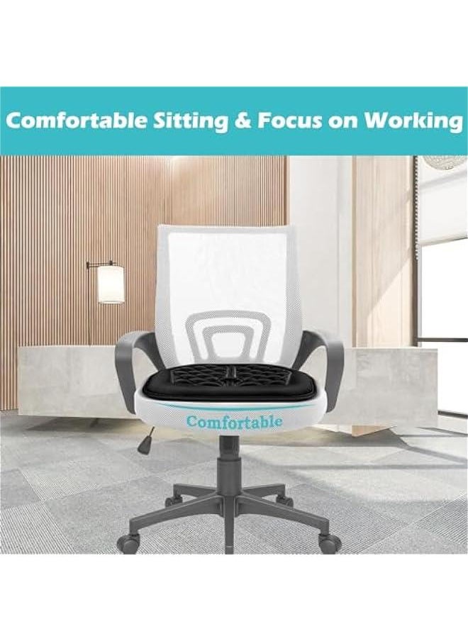 Memory Foam Car Seat Cushion for Comfort and Pain Relief - Black